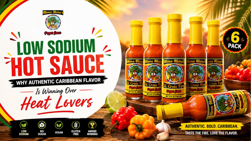 Best low sodium hot sauce with authentic Caribbean Scotch Bonnet flavor