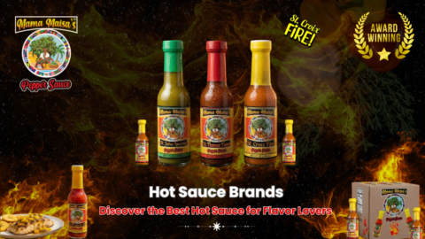 Hot sauce brands featuring Scotch bonnet pepper hot sauce bottle