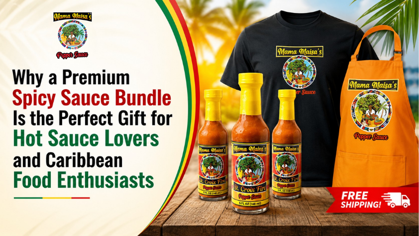 Spicy sauce gift bundle with Scotch bonnet pepper sauce
