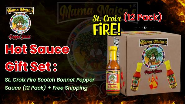 Hot sauce gift set St. Croix Fire 12 pack