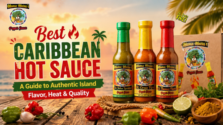 Best Caribbean Hot Sauce St. Croix Fire with Scotch Bonnet peppers