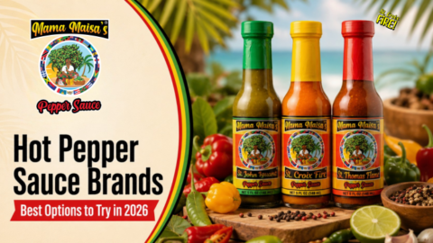Hot pepper sauce brands featuring St. Croix Fire Scotch Bonnet sauce