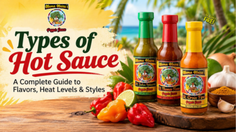 Types of hot sauce featuring Caribbean Scotch Bonnet pepper flavors